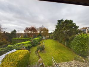 FIRST FLOOR VIEW OF GARDEN- click for photo gallery